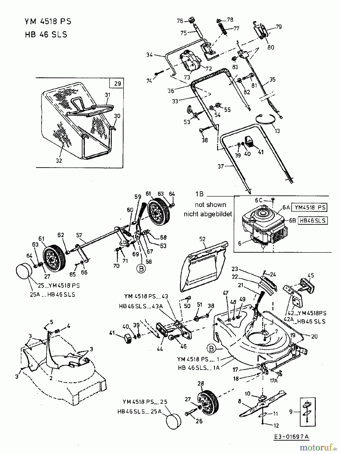  Yard-Man Petrol mower YM 4518 PS 11AS699V643  (2002) Basic machine