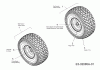 MTD RH 180/105 B 13AT488N676 (2004) Spareparts Front wheels