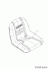 MTD P 220 HZ-S 17AF2ACS678 (2014) Spareparts Seat