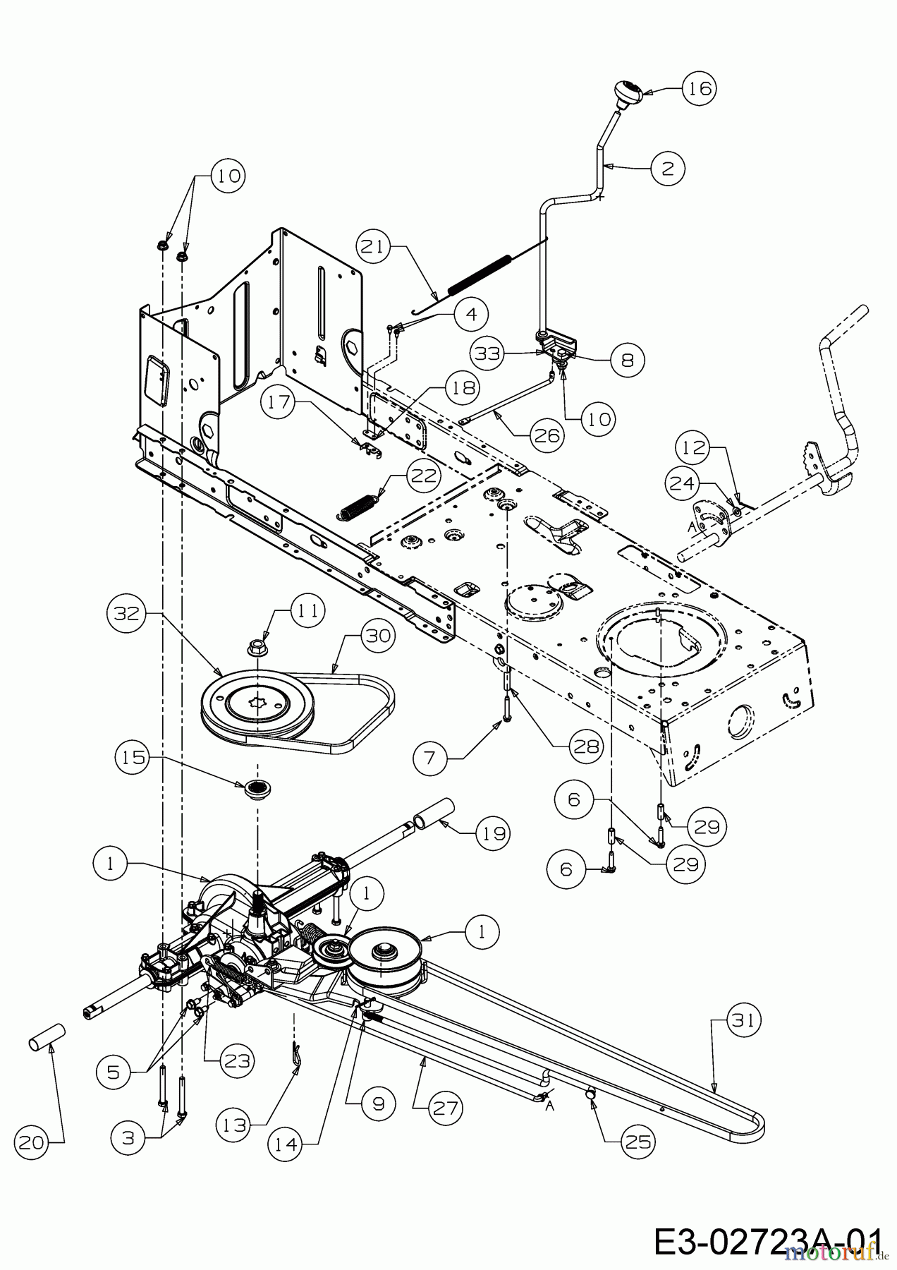  Black-Line Lawn tractors RS 22/107 13A4761G683  (2006) Drive system