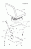 Massey Ferguson MF 22-28 GC 54AD64J-695 (2007) Spareparts Seat, Seat bracket