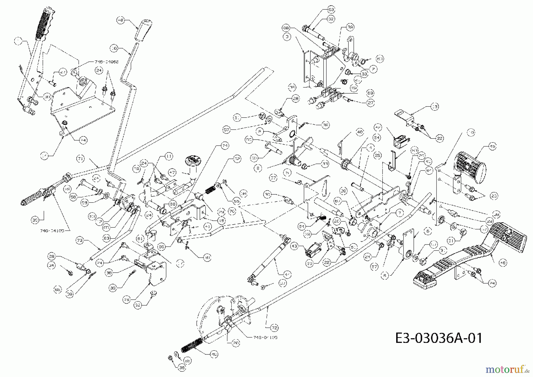  Massey Ferguson Compact tractors MF 22-28 GC 54AD64J-695  (2007) Pedals