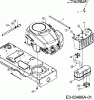 Lawnflite 705 Hydro 13CV513E611 (2007) Listas de piezas de repuesto y dibujos Engine accessories
