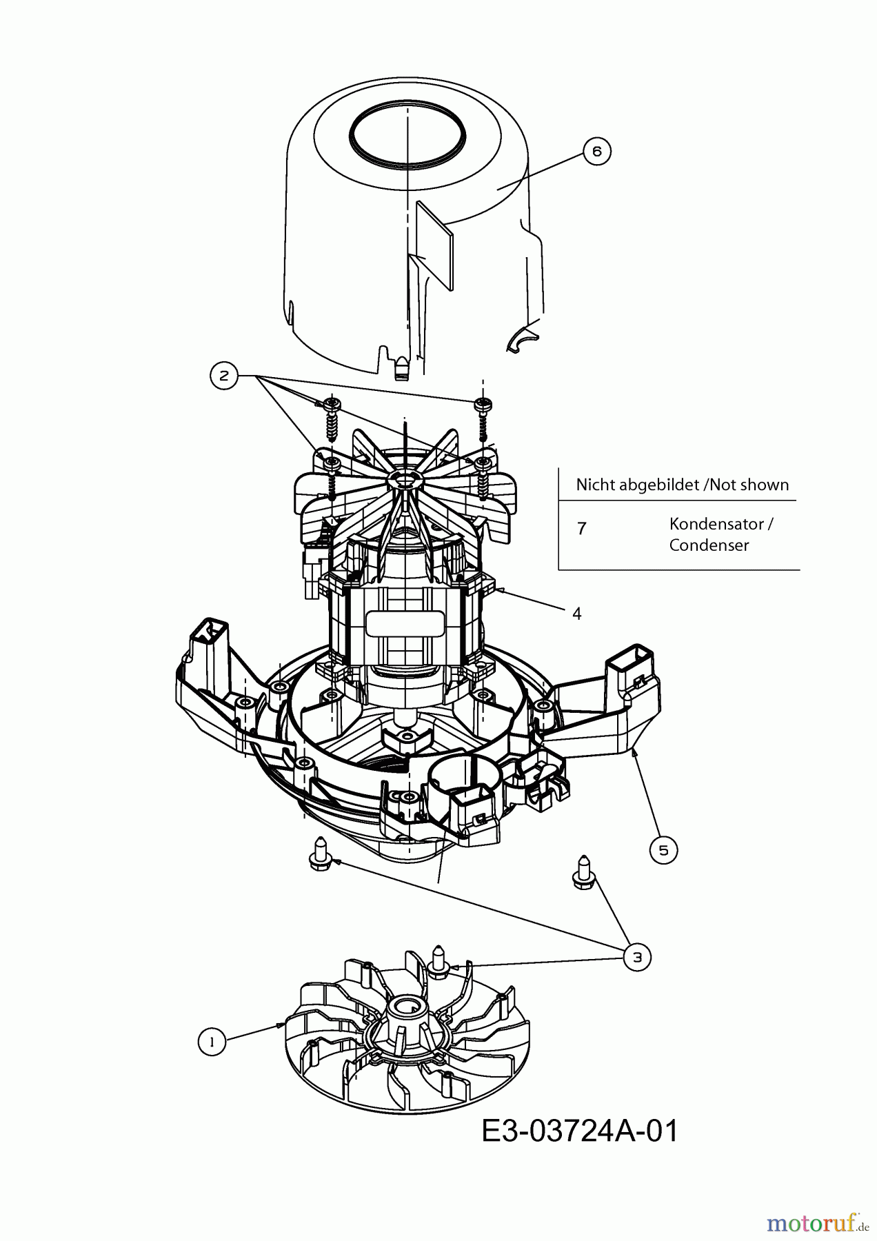  Mac Allister Electric mower 1748 E 18A-16K-668  (2009) Engine