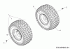 MTD DL 960 H 13H279KF677 (2018) Spareparts Rear wheels