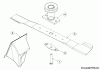 Beaux Jours BJ 5553 SH 12B-PF9Q613 (2017) Spareparts Blade, Blade adapter, Mulch plug