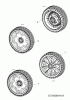 WOLF-Garten Expert Expert 530 A 12C-PUKC650 (2017) Spareparts Wheels
