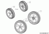 MTD Y 600 PM 11A-A0S5329 (2018) Spareparts Wheels