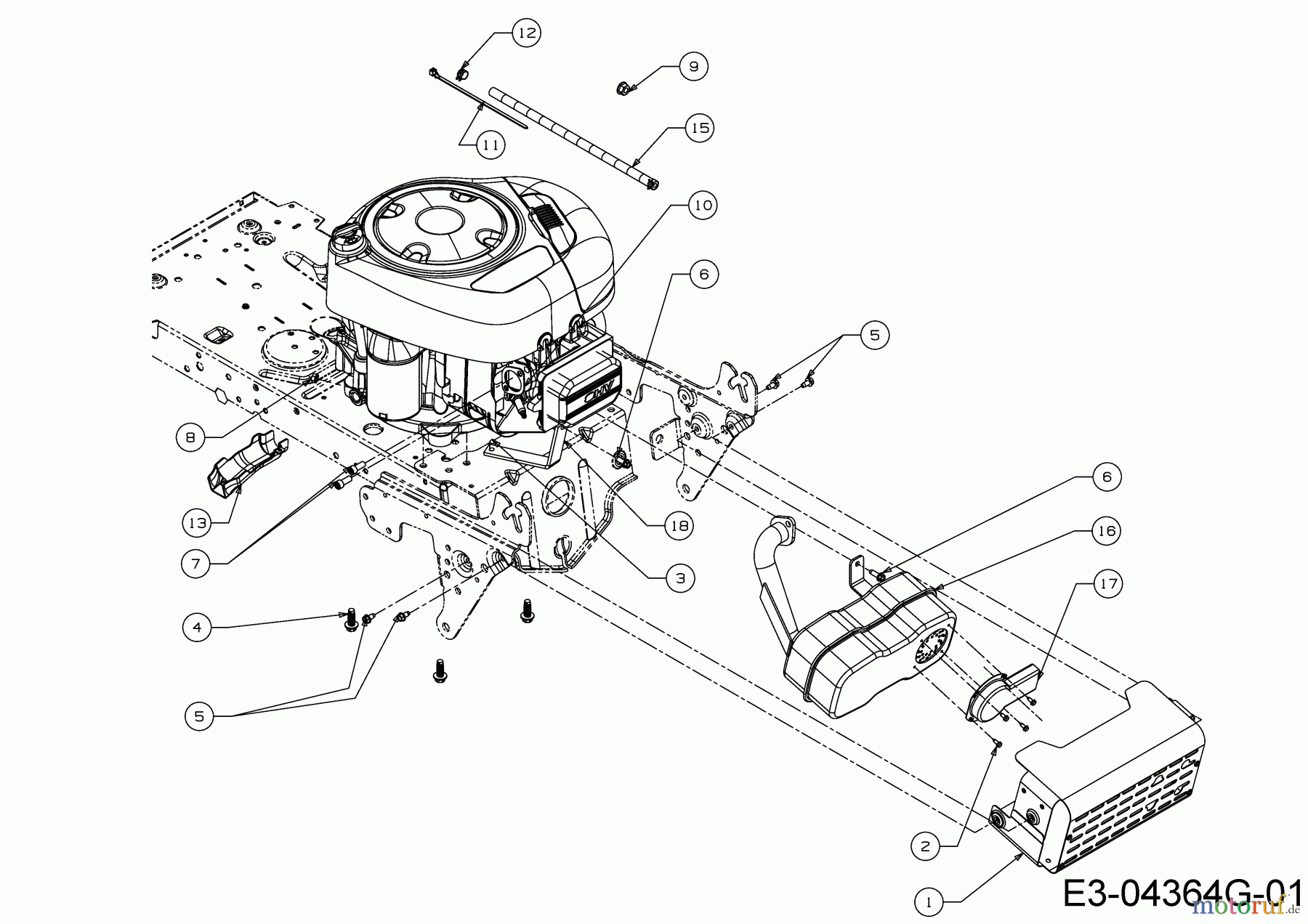 Massey Ferguson Lawn tractors MF 38-13 ST 13HH77GF695  (2017) Engine accessories