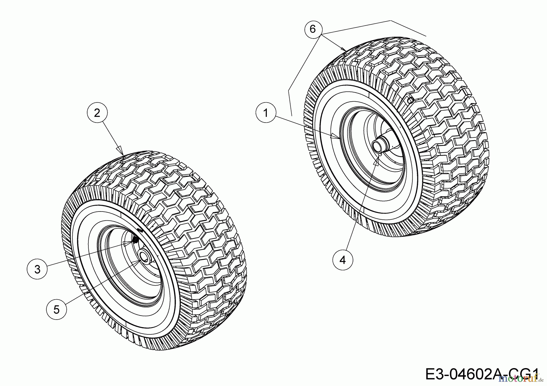  Helington Rasentraktoren H 92 T 13I276KE686  (2018) Räder vorne 15x6