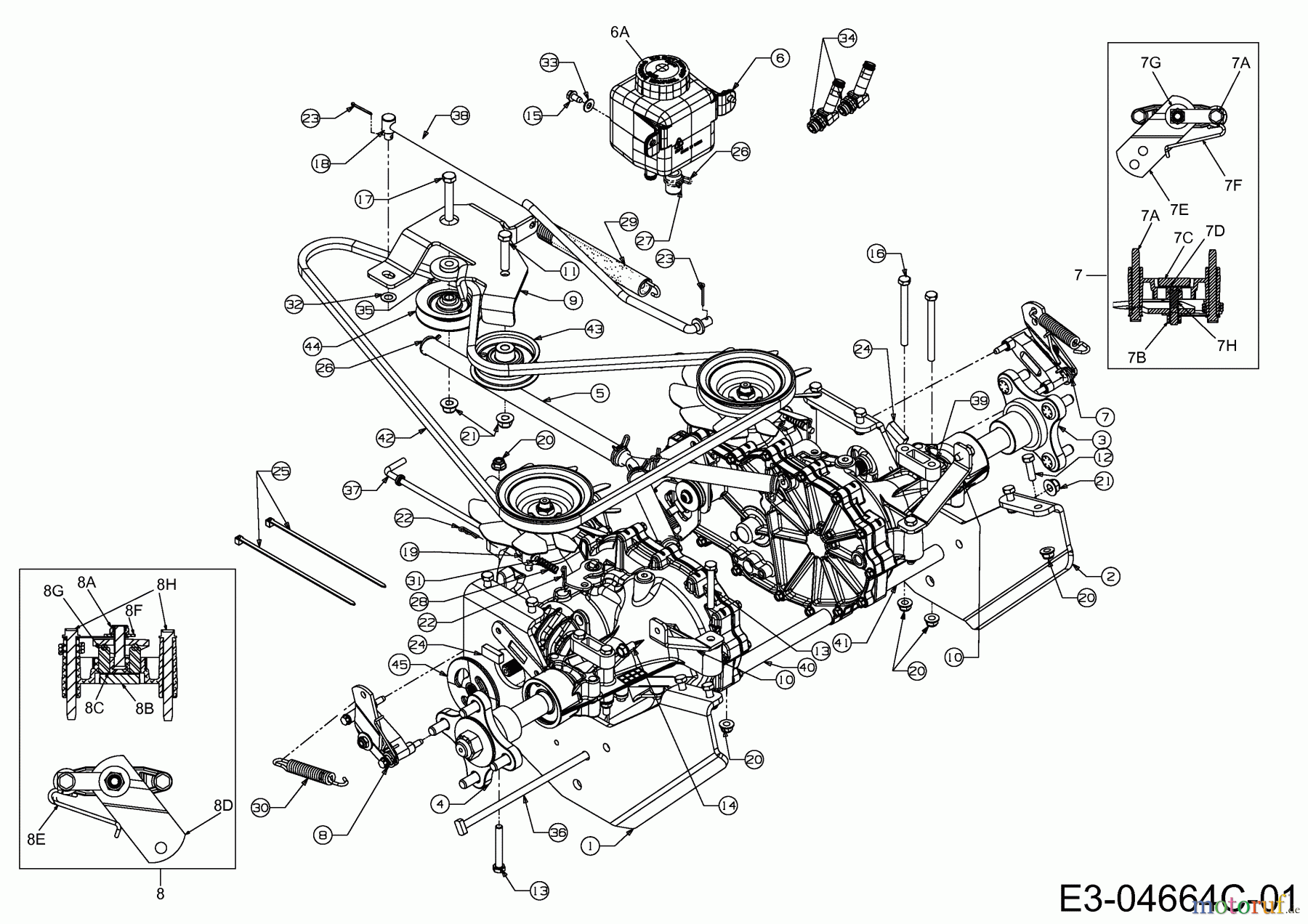 647-04270A Replaced by 947-04270C Details about  / Cub Cadet Drive Pedal Assembly