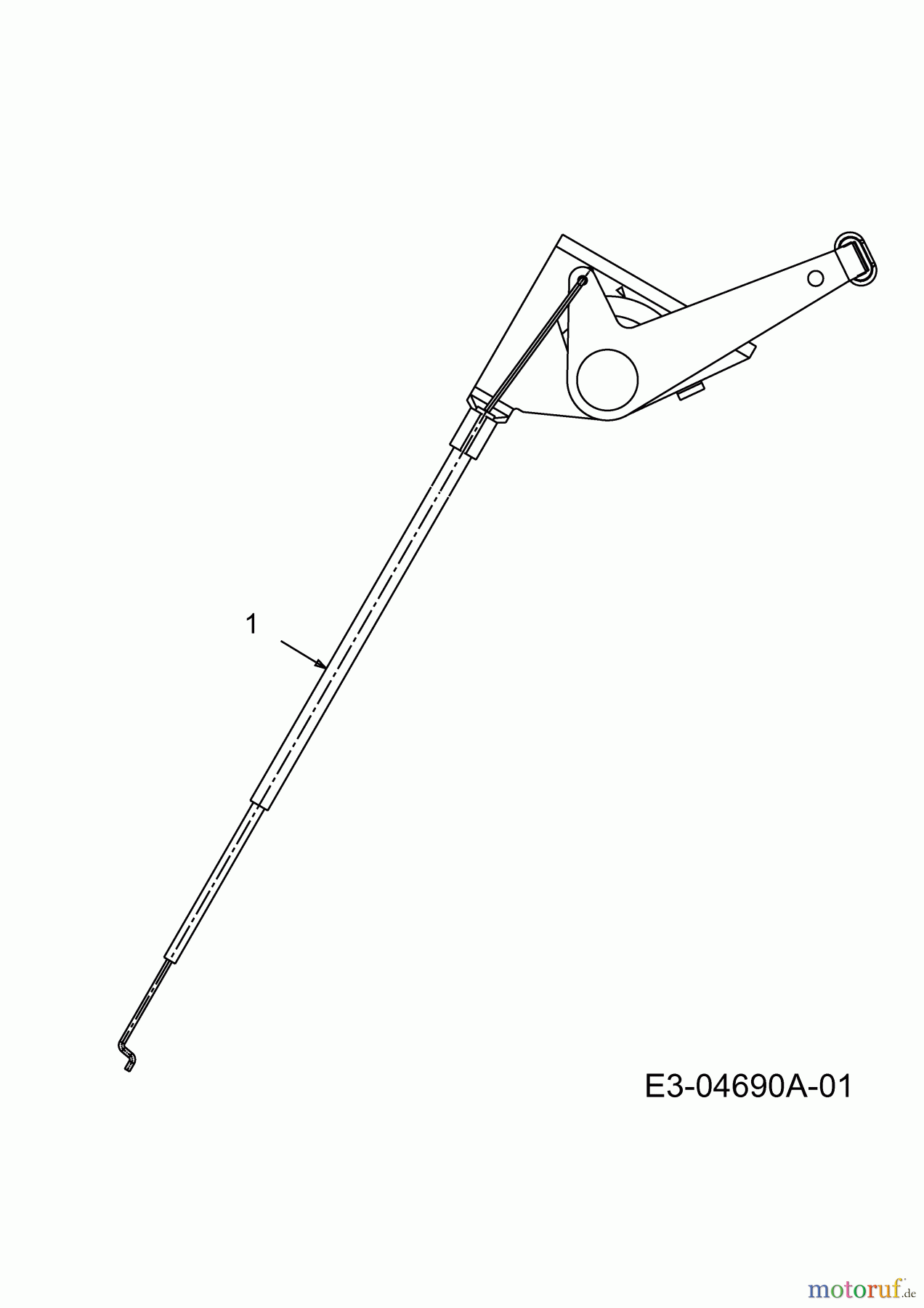  MTD Lawn tractors H 180 13AQ698G678  (2004) Throttle cable