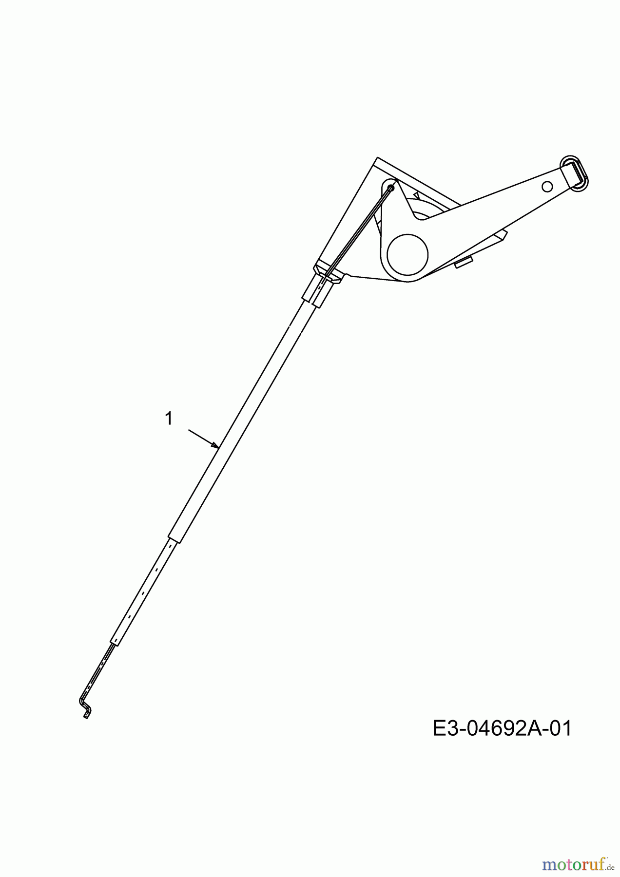  MTD Lawn tractors B 155 13AA688G678  (2003) Throttle cable