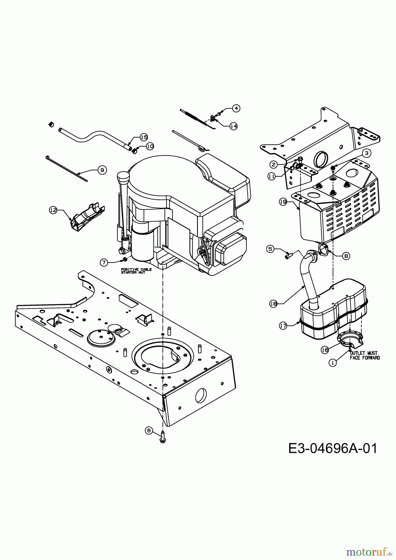  MTD Lawn tractors 175/107 13AN660G752  (2004) Engine accessories