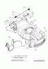 MTD 46 PHM-HQ 11D-J1AQ616 (2009) Spareparts Front baffle, Rear baffle, Blade adapter, Engine