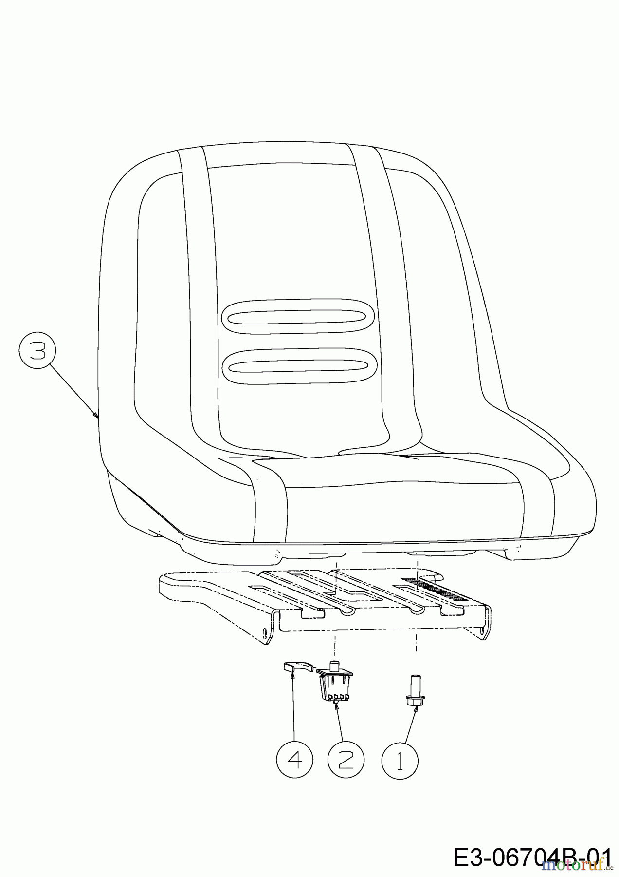  Cub Cadet Zero Turn XZ 1-42 17CMCACS603  (2017) Seat