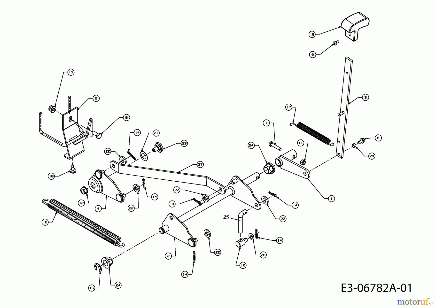  Marina Lawn tractors jolly 13C4054-613  (2011) Deck lift