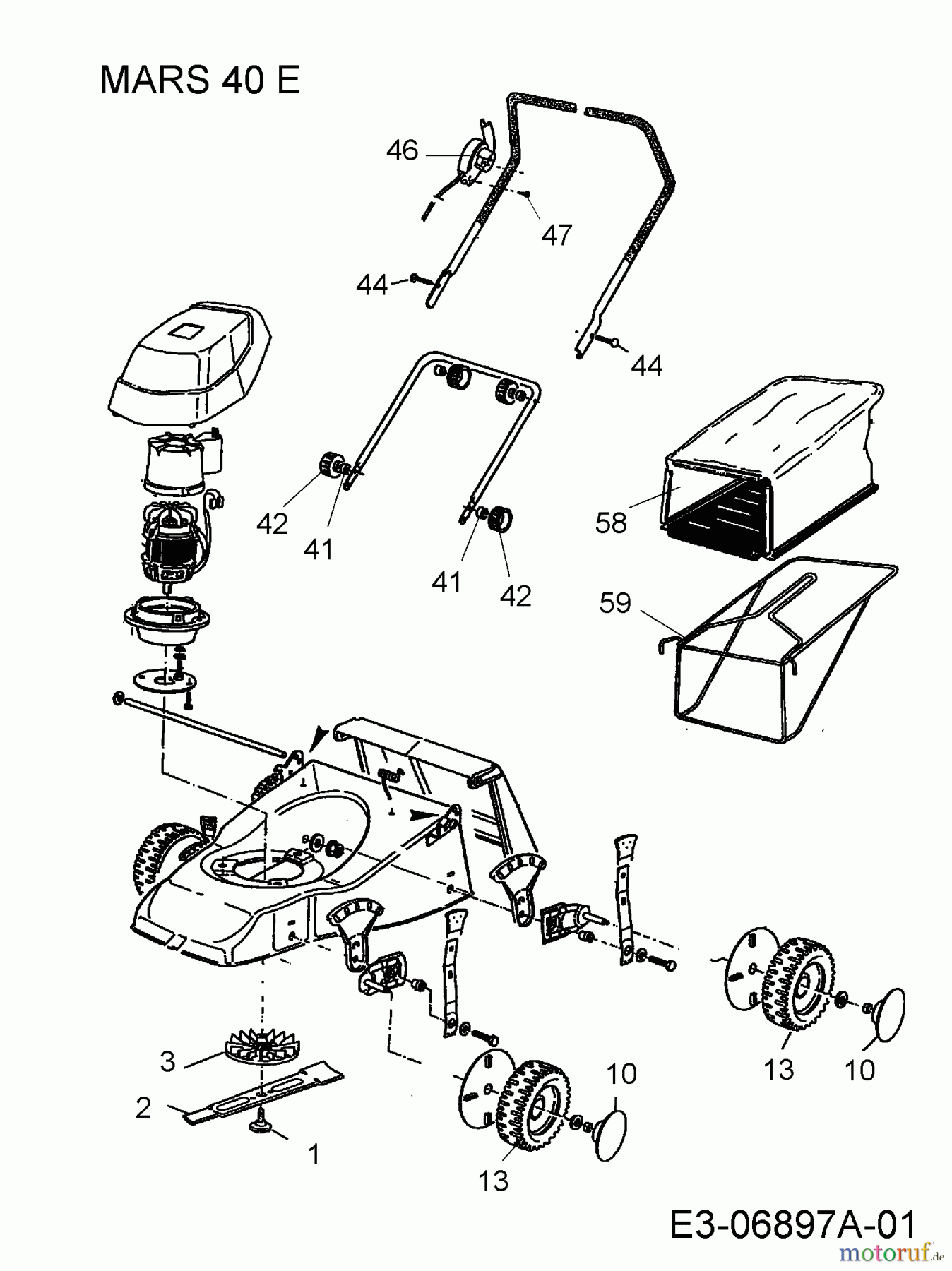  Rasor Electric mower MARS 40 E 18ABF1F-618  (2012) Basic machine