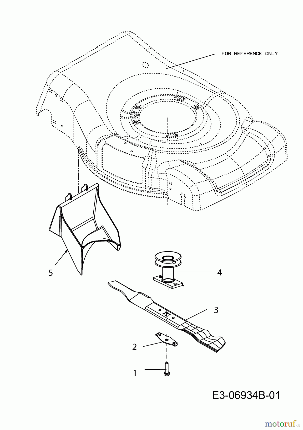 Raiffeisen-Markt Petrol mower self propelled RB 53 HWA 12B-858T628 (2013) Blade, Mulch plug