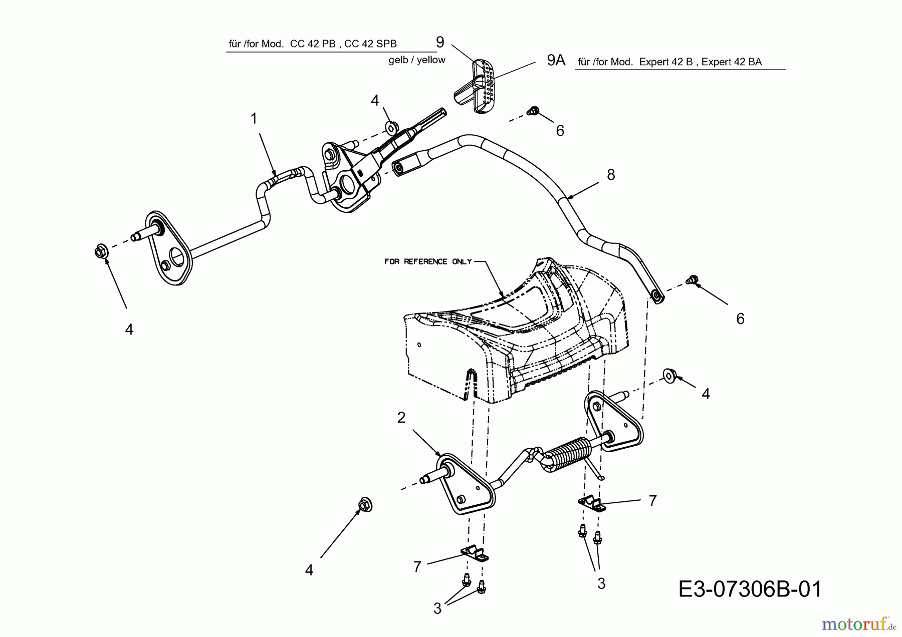  Wolf-Garten Petrol mower Expert 42 B 11A-H65E650  (2013) Hight adjustment
