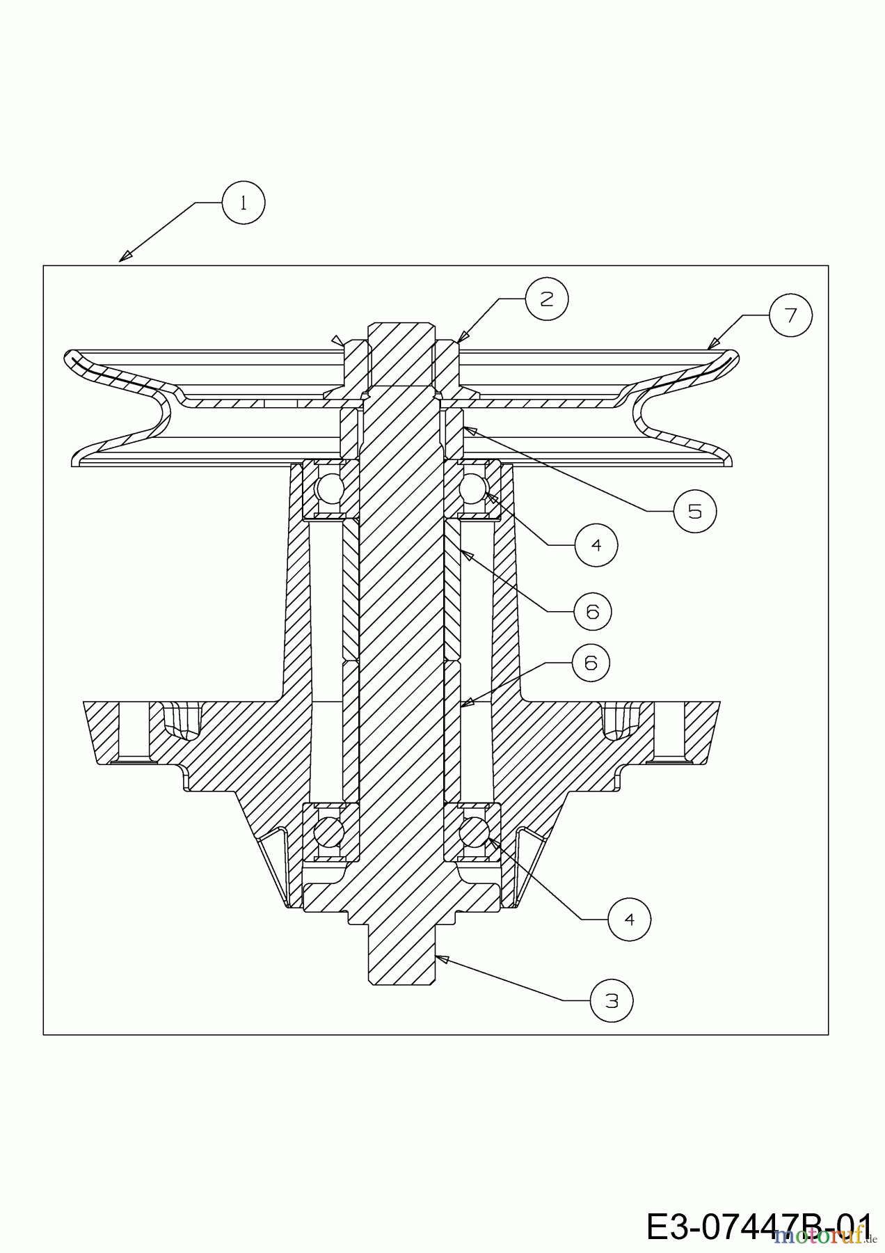  Colombia Lawn tractors PX 18 KT 107 H 13CG79GG646  (2014) Spindle 618-04456A