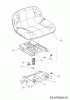 MTD Minirider 76 SD 13A226JD600 (2012) Spareparts Seat, Seat bracket