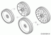 Wolf-Garten A 4600 11A-TOSC650 (2017) Spareparts Wheels