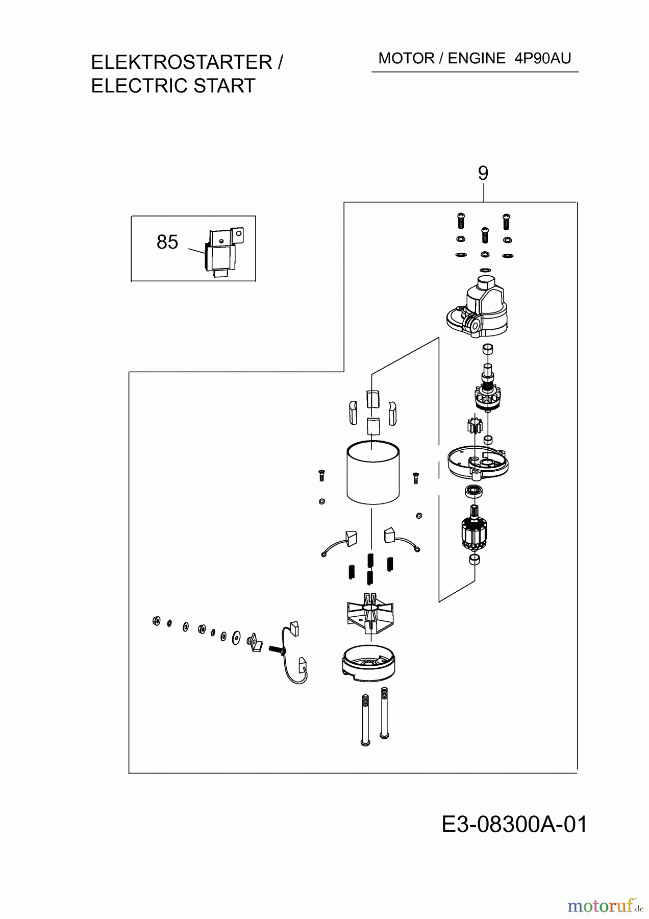  MTD-Engines MTD vertical 4 P 90 AUA 752Z4P90AUA  (2014) Electric starter