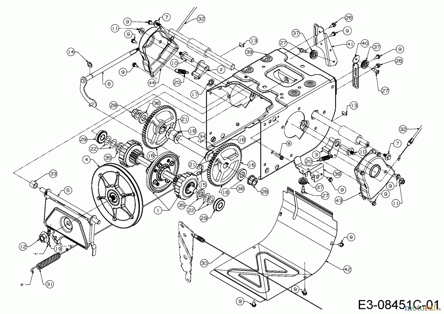  MTD Snow throwers Optima ME 66 T 31AY74T3678  (2016) Drive system