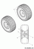 MTD 17.5/42 13AN775S308 (2018) Listas de piezas de repuesto y dibujos Front wheels 15x6
