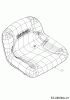 Cub Cadet LTX 1042 13AX91AS330 (2012) Spareparts Seat