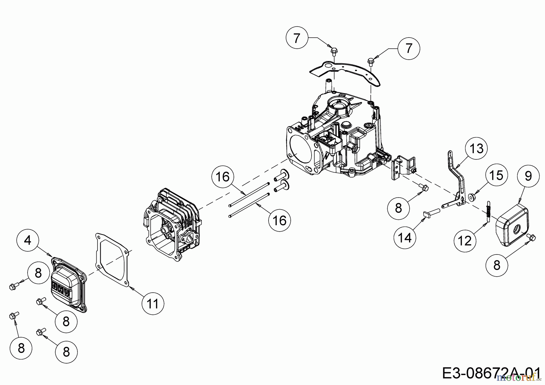  MTD-Engines MTD vertical 5 T 65 RH 752Z5T65RH  (2014) Engine shroud
