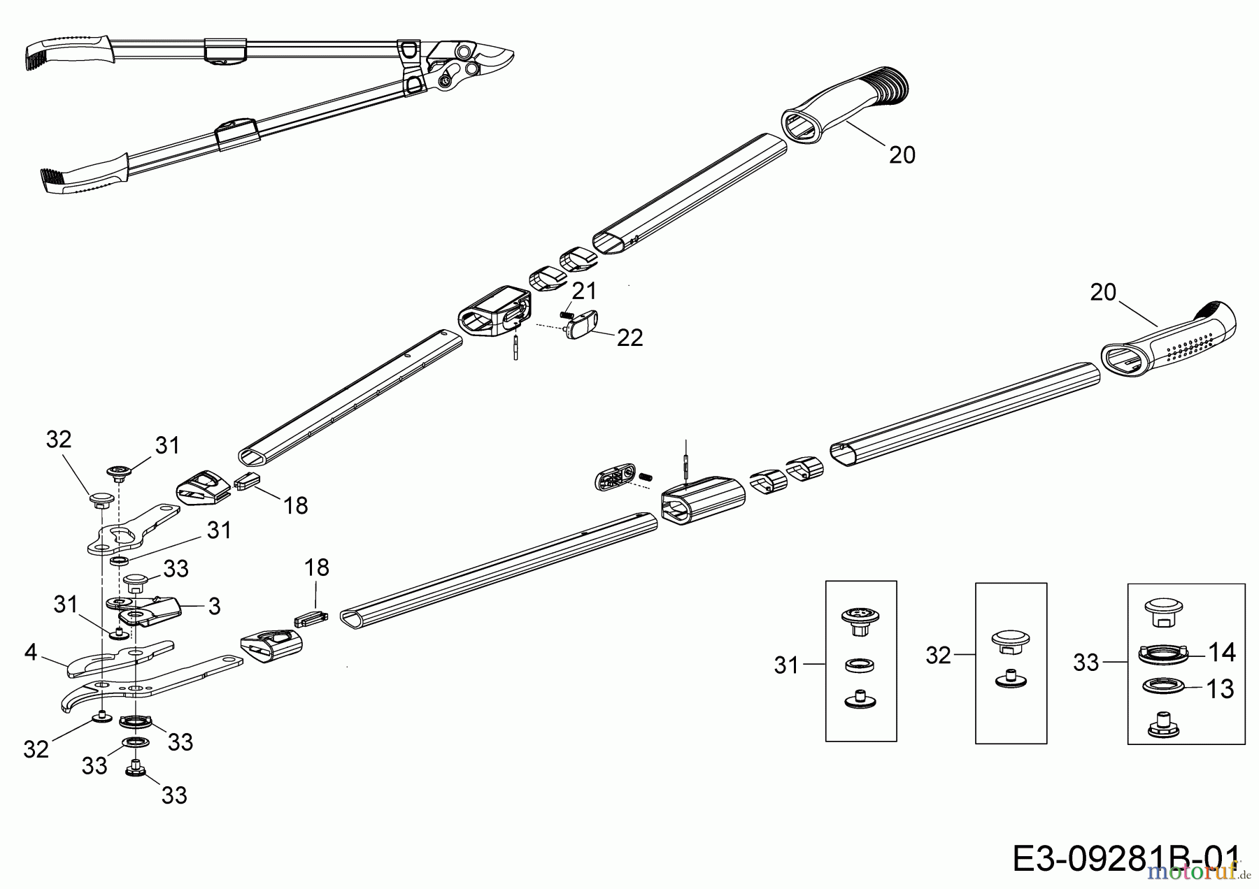  Wolf-Garten Loppers Power Cut RR 900 T 73BGA008650  (2016) Basic machine