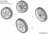 Troy-Bilt TB 130 11A-B2AQ311 (2016) Spareparts Wheels from 31.10.2016