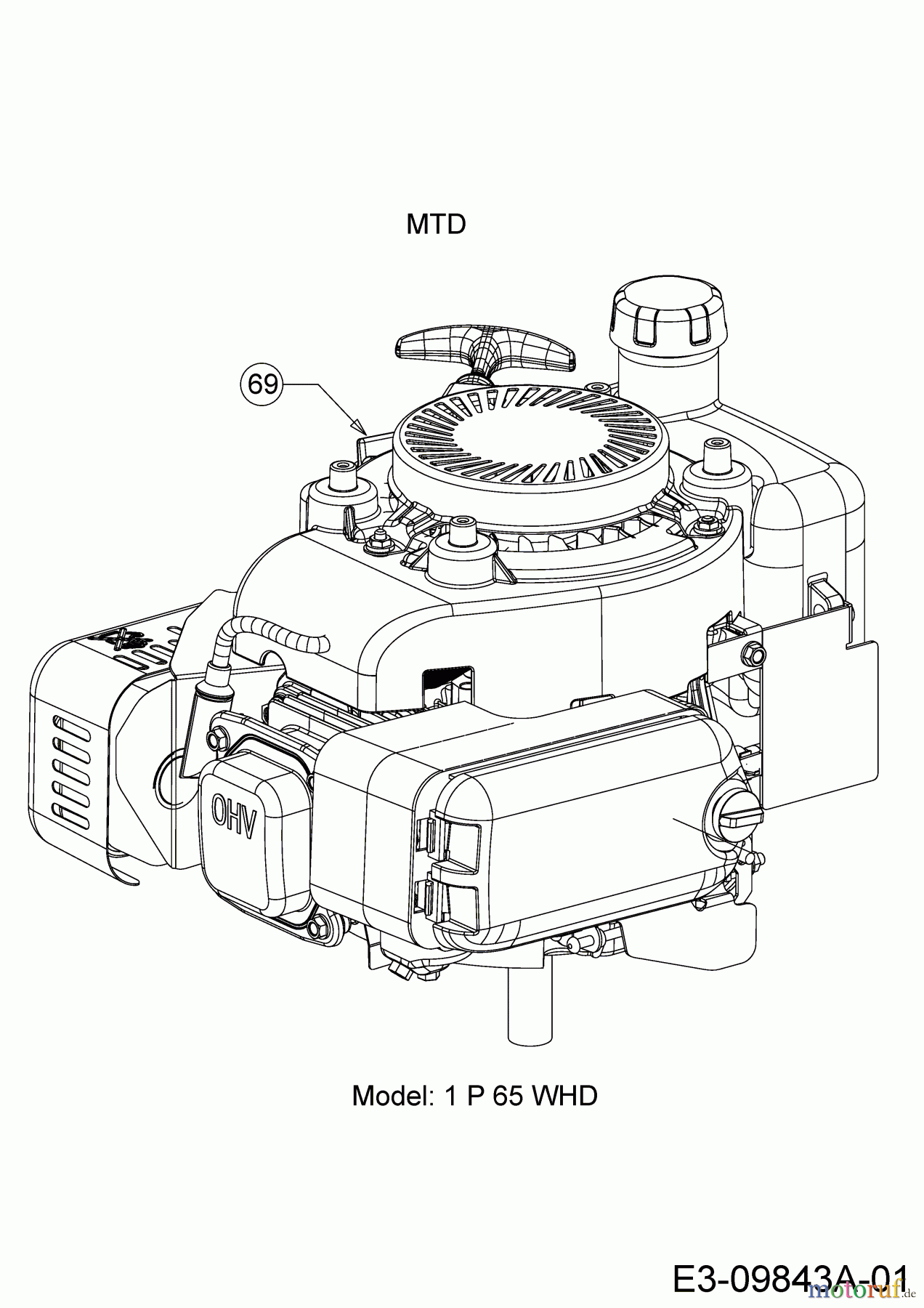 MTD Tillers T/205 21D-20MI678  (2018) Engine MTD