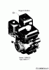 Troy-Bilt Horse 20" 21A-682T766 (2016) Spareparts Engine Briggs & Stratton