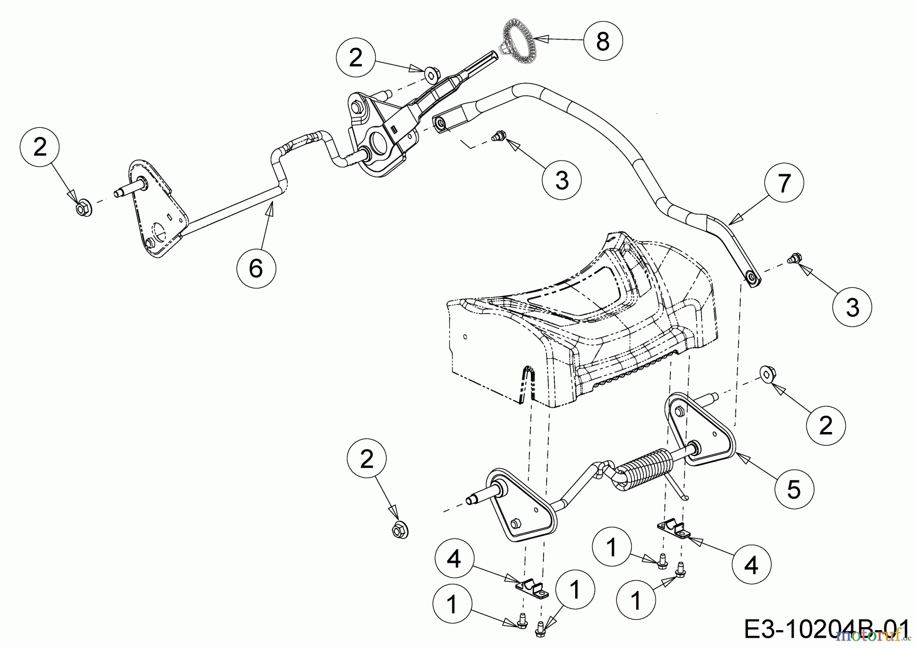  Wolf-Garten Petrol mower self propelled AH 4200 H 12A-LV5B650  (2018) Axles, Height adjustment
