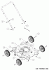 MTD Yard Machines 20" 11A-02SB329 (2017) Spareparts Mounting parts handle and wheels