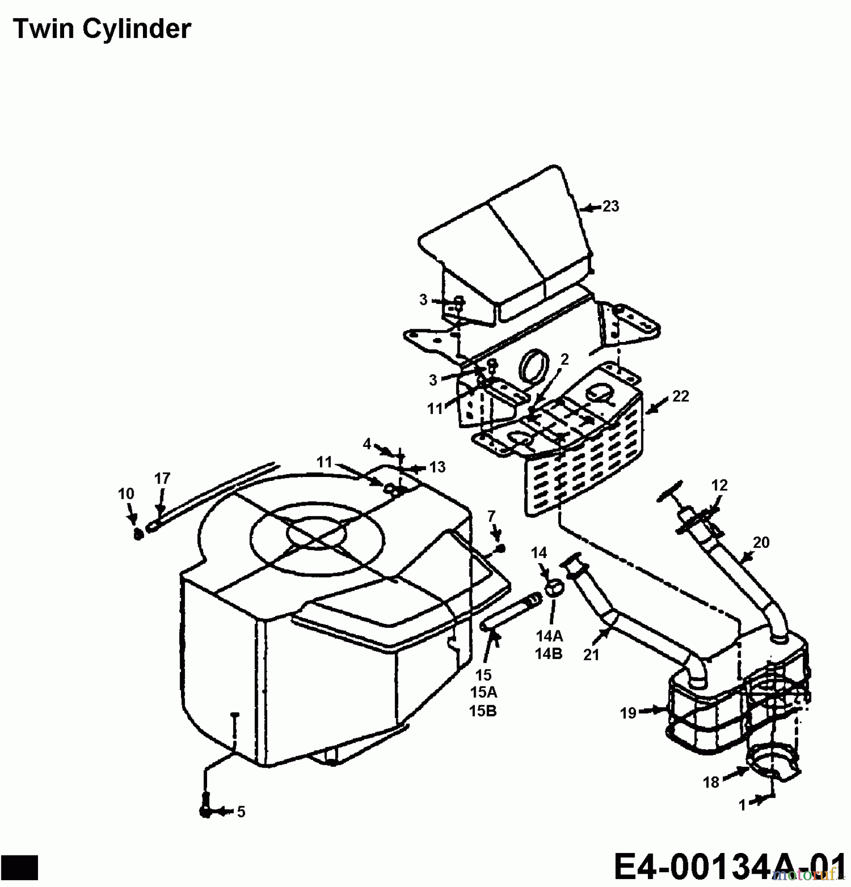  MTD Lawn tractors E 165 13AT765N678  (1997) Engine accessories