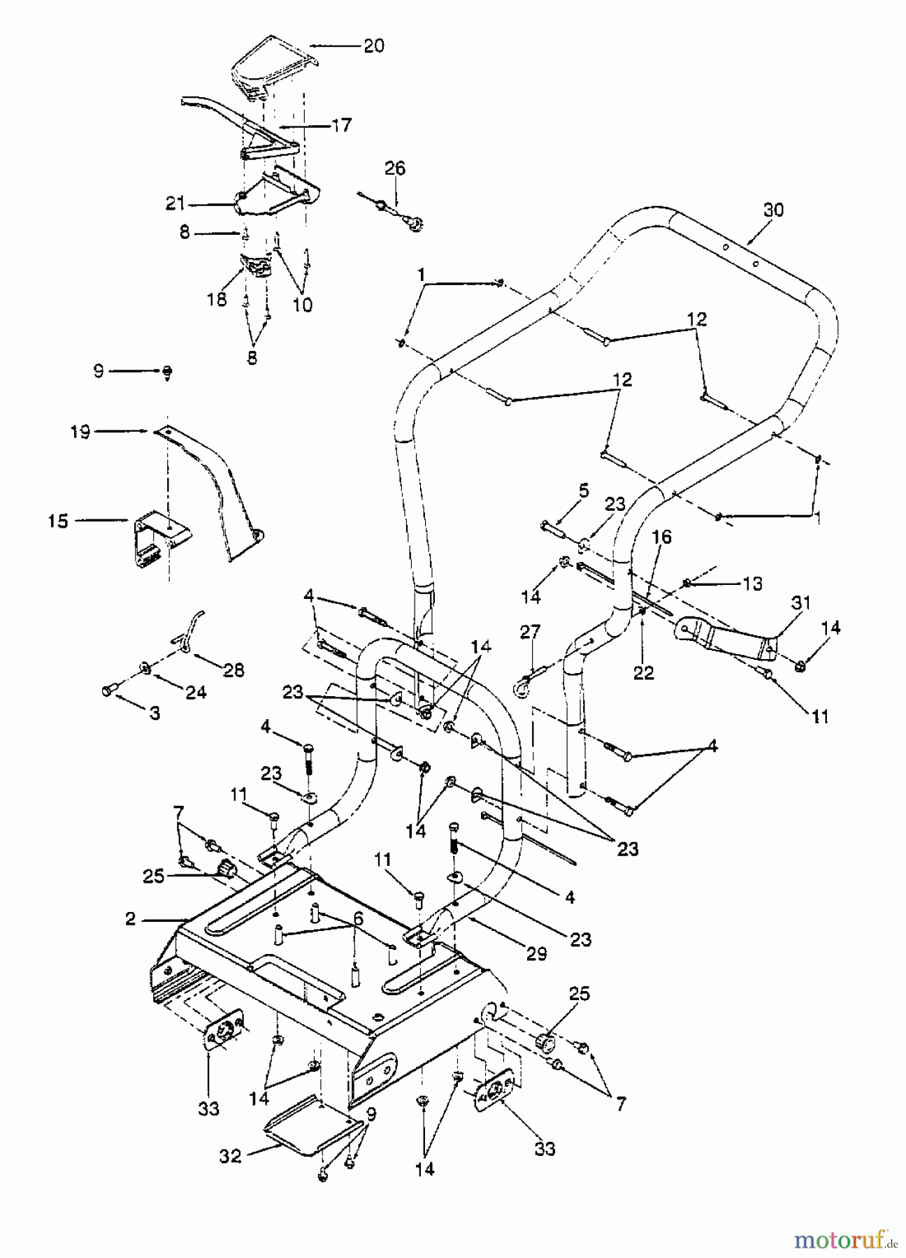  Gutbrod Leaf blower, Blower vac 202 24A-202B604  (1999) Handle