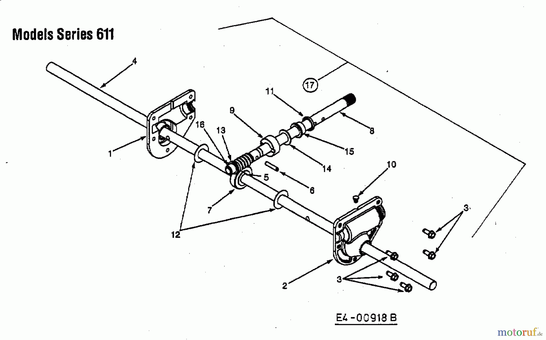  MTD Snow throwers 611 D 31A-611D678  (1998) Gearbox