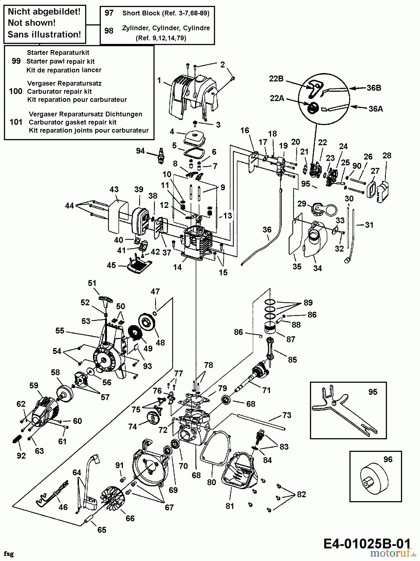  MTD Brush cutter 875 41AD875C678  (2002) Engine