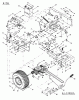 MTD B 155 13AA688G678 (2003) Listas de piezas de repuesto y dibujos Drive system, Pedals, Rear wheels