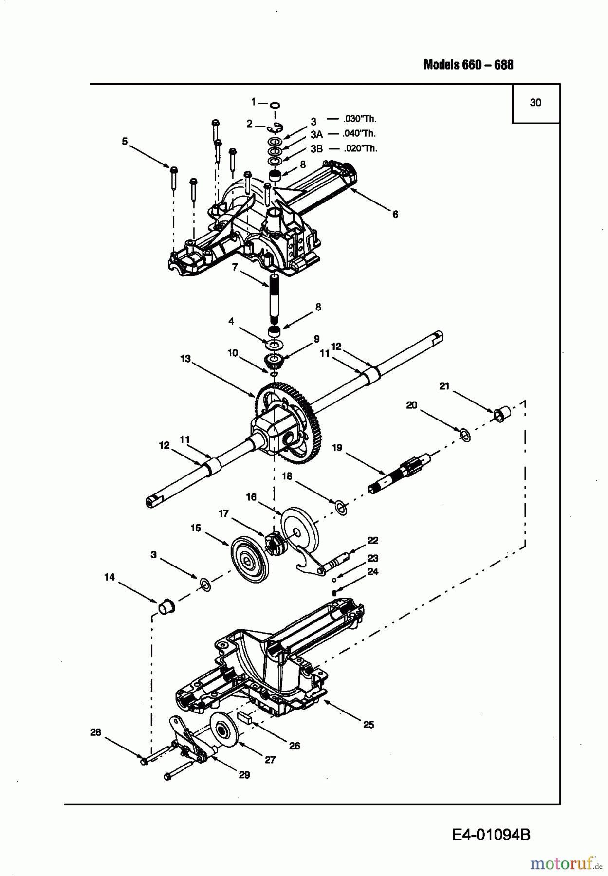  Greencut Rasentraktoren AT 100 13B1662F639  (2004) Getriebe