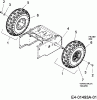 MTD untill 2011 3 CAD 31A-3CAD700 (2007) Spareparts Wheels