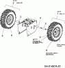 Troy-Bilt POLAR 8066 31AV66LN609 (2007) Spareparts Wheels