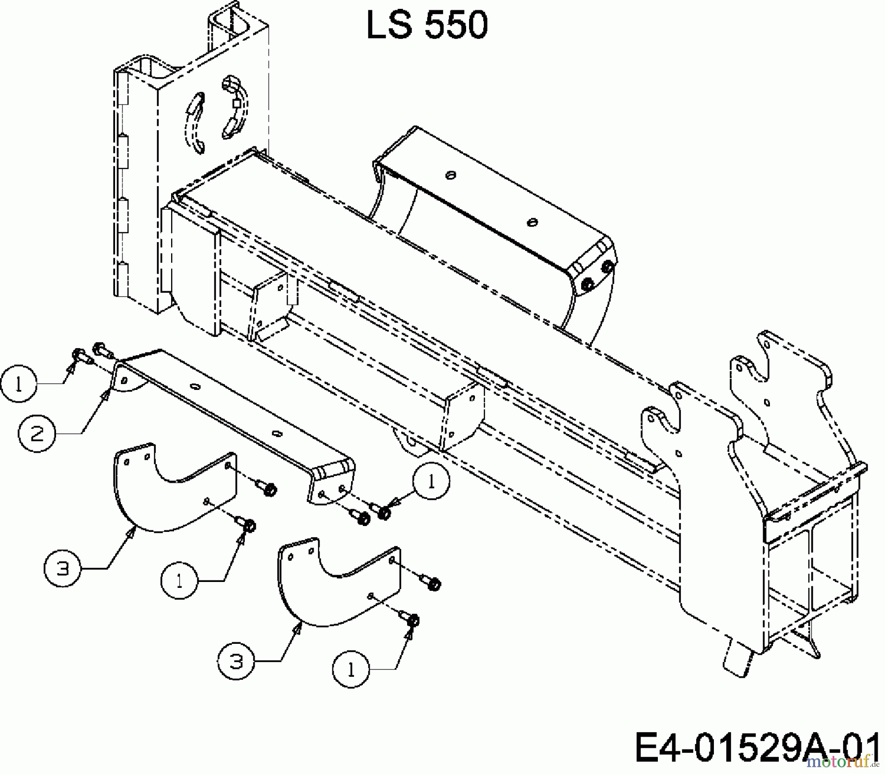  MTD Log splitter LS 550 24AF550C678  (2009) Cradle-log tray