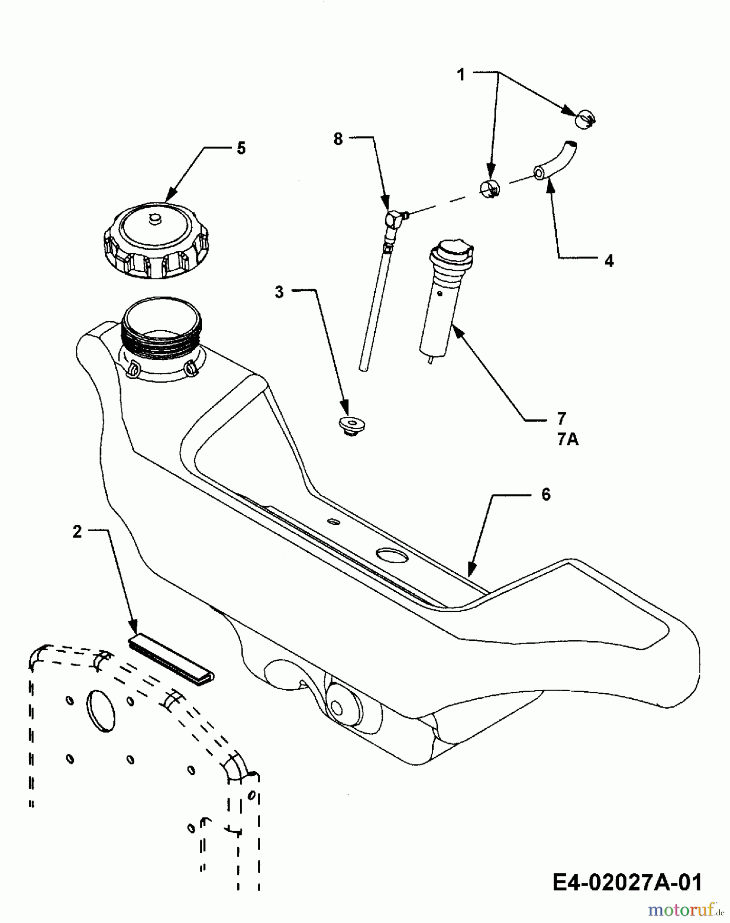 Cub Cadet Garden tractors HDS 3200 14A-652-603  (2002) Fuel tank