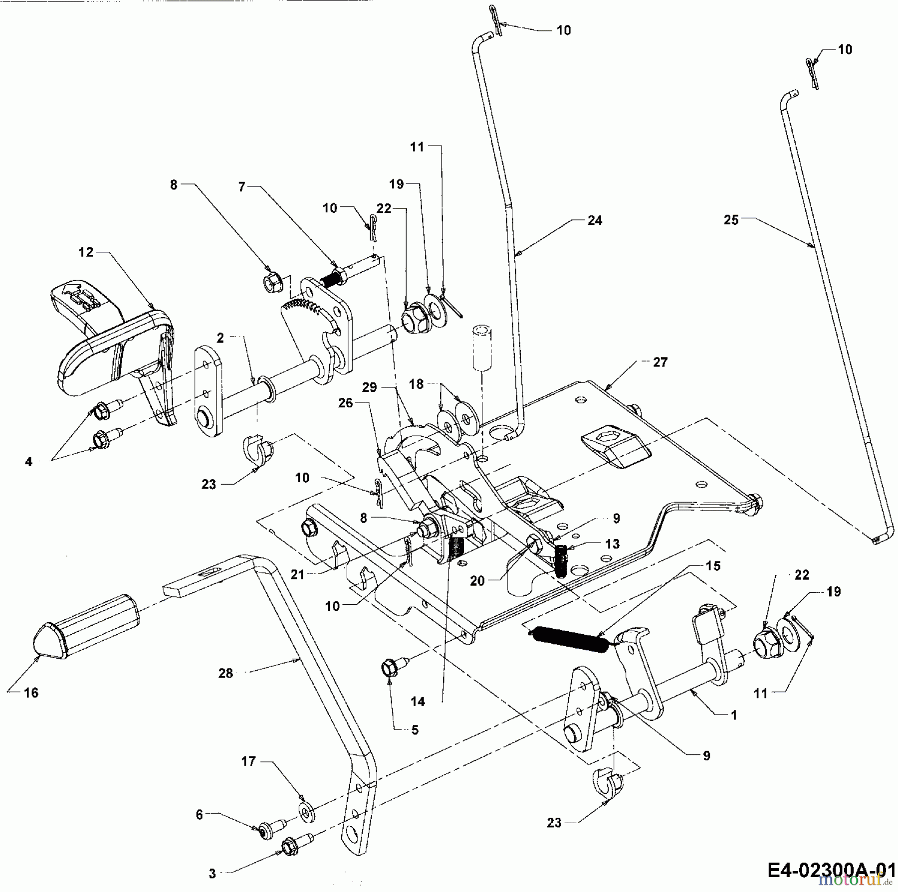  Cub Cadet Lawn tractors CC 1527 13A-241G603  (2003) Pedals