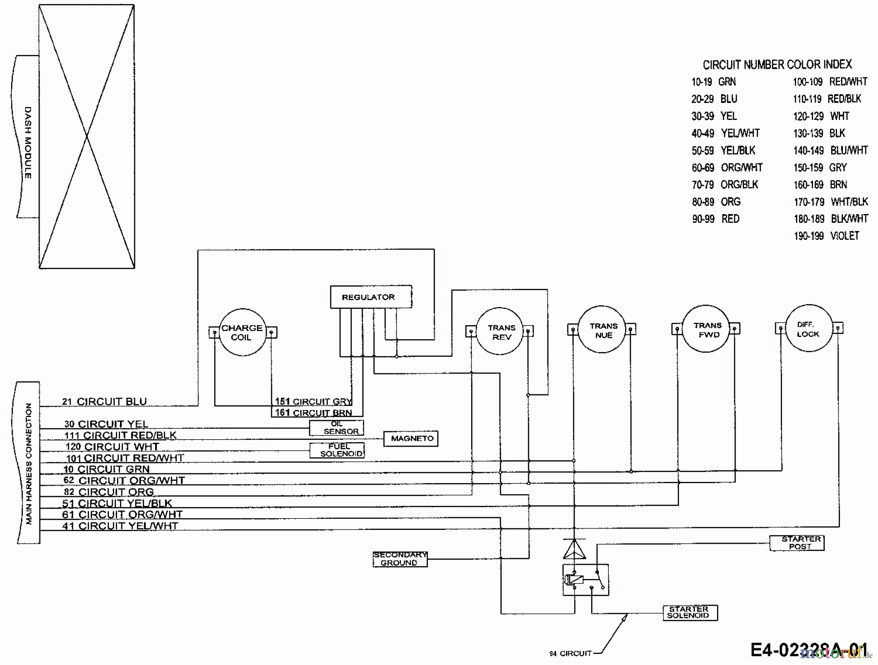 Wiring Diagram Cub Cadet 109